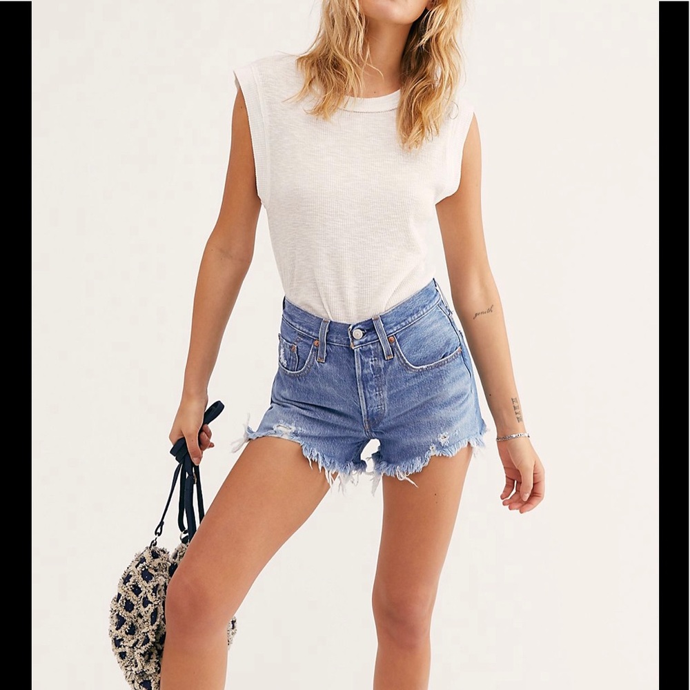 Levi’s 501 Button Up High Waisted Shorts